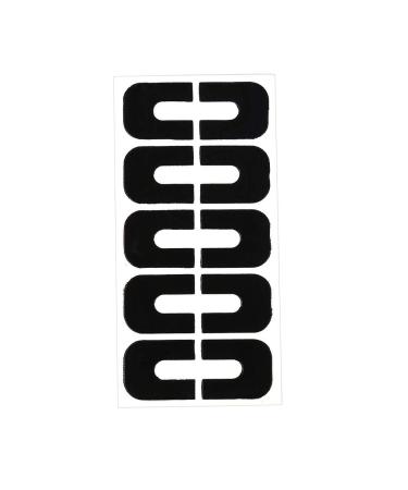 Nail Art Protector Cover, 10 Pcs Polish Glue Spill Proof Nail Sticker Professional Manicure Protector Cover for Gilrs Women (1#)