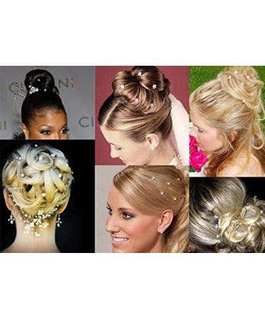 Canjoyn 24 Pcs Red Bridal Gem Spin Hair Pins | Rhinestone Twist Coils for Wedding Updos & Prom Hairstyles - Buy Online on GoSupps.com