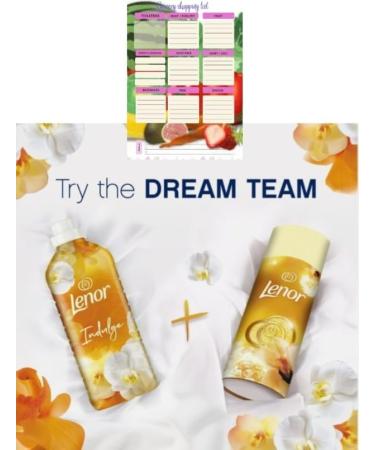 Lenor Beads Gold Orchid + Lenor Fabric Conditioner 26 Wash Gold Orchid Bundle - Long-Lasting Fragrance and Softness for Fresh Laundry - Buy Online on GoSupps.com