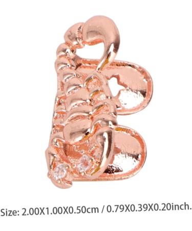 Didiseaon Mouth Guard 2 Pcs Scorpion Single Braces Jewelry for Rapper Vampire Fangs Caps Trendy - Buy Online on GoSupps.com