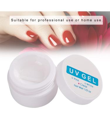 Nail Extension Gel Solid Gel Glue for Nail Tips Manicure UV Gel Builder Nail Glue for Nail Art Rhinestone DIY Manicure Home Salon(Transparent) - Buy Online on GoSupps.com