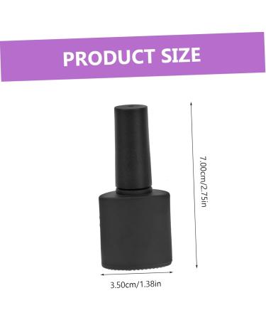  ARTSEWPLY 10 Pieces Bottle Nail Polish Nail Gel Builder Holder For Nail Polish Refillable Nail Polish DIY Nail Couture Gel Nail Polish Package Nail Bottles Para Plastic P.p Black - Buy Online on GoSupps.com