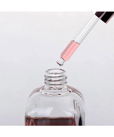 WZCXYX 5pcs 10ml-100ml Transparent Tubes Dropper Bottles Aromatherapy Liquid for Massage Essential Massage Pipette Reducible Bottles Rose Gold Gold - Buy Online on GoSupps.com