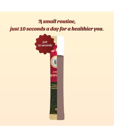 PNBG 6 Year Korean Red Ginseng Shot - 7mg Ginsenosides - Caffeine Free HACCP 10 Packets - Buy Online on GoSupps.com