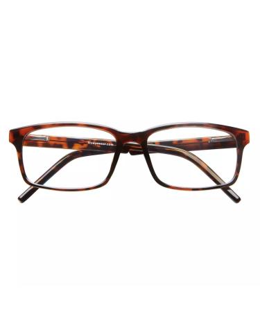 ICU Eyewear Screen Vision Blue Light Filtering - Slim Rectangle Tortoise