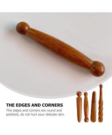 Healvian 4-Piece Foot Massage Device - Thai Deep Tissue Acupressure Tools | Wooden Reflex Zone Massage Sticks for Home - Buy Online on GoSupps.com