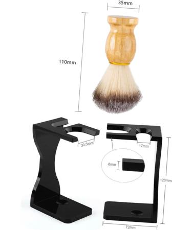 Buy Minkissy 4 Sets Razor Setting Brush for Men | Premium Face Shaving Foam Brushes | International Shipping Available - Buy Online on GoSupps.com