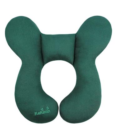 Baby Travel Pillow KAKIBLIN Baby Neck Support Pillow Baby Seat Head Support for Car Seat Car Seat Insert Pillow Pushchair Dark Green