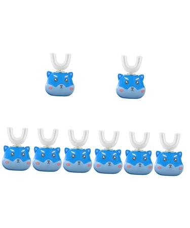 FOMIYES 8 Sets Children's Electric Toothbrush Cartoon Toothbrush Oral Cleaning U-Shape Toothbrush U-Shape Electric Toothbrush Automatic Toothbrush Child Electric Toothbrush