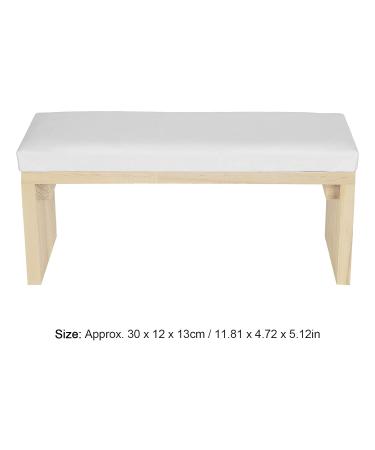 Sonew Nail Art Hand Cushion - Soft PU Leather & Wooden Stand for Nail Tech | White Nail Art Studio Equipment - Buy Online on GoSupps.com