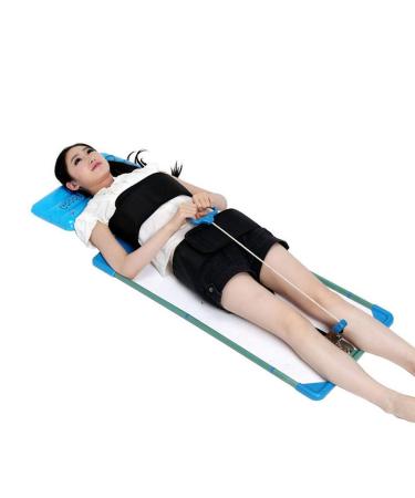 Lumbar vertebrae traction device for the bed home use physiotherapy body expansion massage improvement in spine corrector