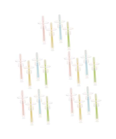 ABOOFAN 20 STK Baby toothbrush infant toothbrush 6 to 12 months manual toothbrush toothbrush travel toothbrush toothbrush baby baby toothbrush from 12 months suction cup sound wall