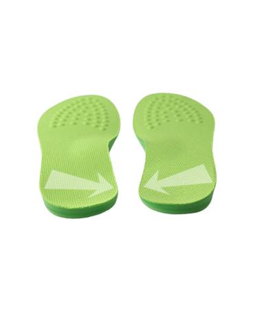 1 Pair Reflexology Shoe Pad Shoe Inserts for Women O Leg Shoe Insoles Men Sports Correction Insoles Arch Shoe Cushions for Men Strephexopodia Corrector Foot Fasciitis Women's/282 76543 22x7.5cm Green