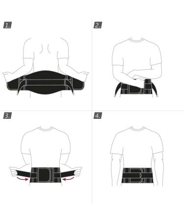 Professional LO PLUS Lumbar Support Belt | Sciatica & Herniated Disc Relief | Black X-Large Lower Back Support for Scoliosis & Pain Relief - Buy Online on GoSupps.com