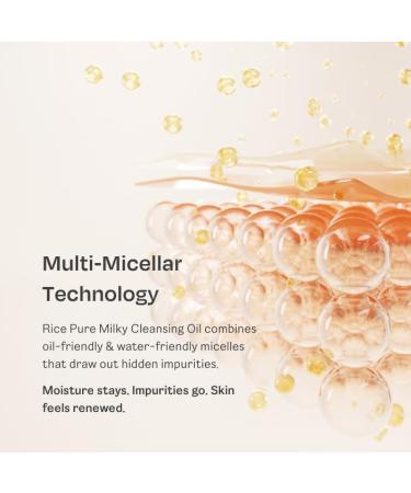 THANKYOU FARMER Rice Pure Milky Cleansing Oil 200ml - Huile D maquillante Cor enne Non Com dog ne Vegan Purifiante Pores & S bum - Buy Online on GoSupps.com