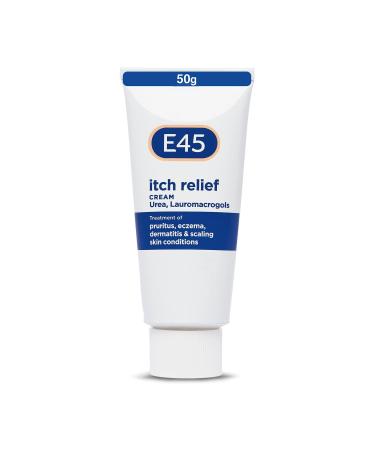 E45 Itch Relief Cream 50 g Anti Itch Cream for Skin Irritation Non-Greasy E45 Cream to Relieve Itching Eczema Dermatitis Cream Instantly Soothes and Calms Skin - E45 for Itching