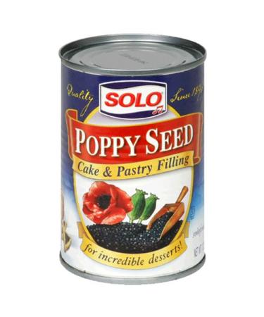 Solo Filling, Poppy Seed, 12.5 Ounce (Pack of 12)
