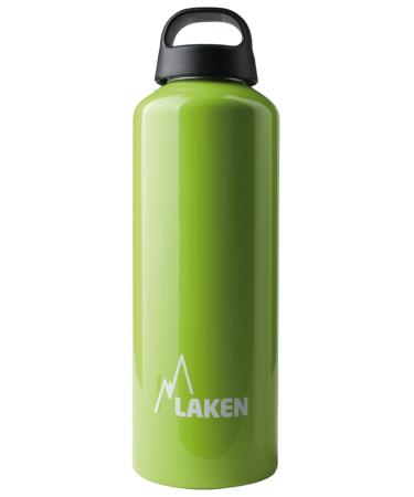 LAKEN Classic Water Bottle Wide Mouth Screw Cap with Loop - 34 oz, AppleGreen
