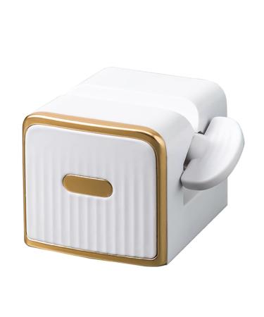 Muloo Convenient Toothpaste Squeezer Wall-Mounted Toothpaste Dispenser Cream Tube Squeezer Plastic Material for Lazy People White