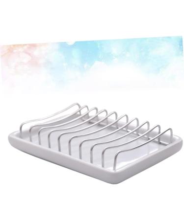 Ciieeo 3 Pcs Ceramic Soap Drainer Soap Holder for Soap Dish Holder Soap Dishes Soap Coaster Shower Soap Dish Christmas Tins with Lids Ceramic Soap Dish Single Layer White Soap Dispenser - Buy Online on GoSupps.com