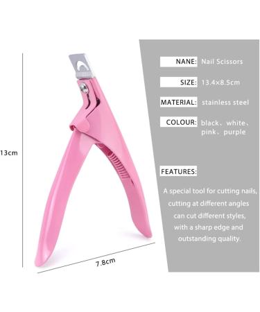 PSGS Professional Nail Art Clipper Special Type U Word False Tips Edge Cutters Manicure Colorful Stainless Steel Nail Art Tools (Color : New Rainbow) - Buy Online on GoSupps.com