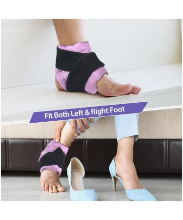 Newgo Ankle Ice Bag | Reusable Hot & Cold Therapy Gel for Pain Relief | Ideal for Foot Injuries Swelling & Sprains | Purple - Buy Online on GoSupps.com