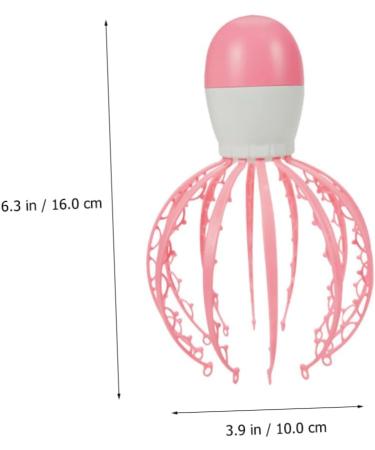 Frcolor 3-in-1 Electric Scalp Massager - Handheld Pink Octopus Design for Relaxation & Tingles | International Shipping Available - Buy Online on GoSupps.com