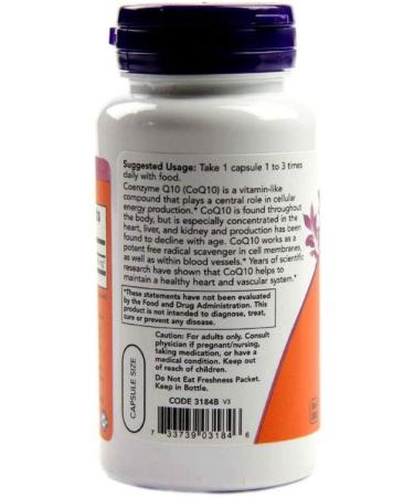 Now Foods CoQ10 30 mg - 60 Vegan Capsules | Heart Health & Energy Support - Buy Online on GoSupps.com