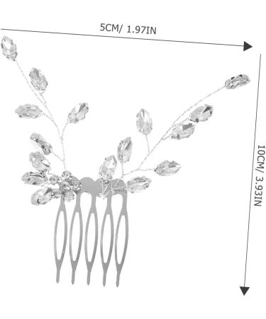 MERRYHAPY Small Side Comb Wedding Hair Accessories Rhinestone Hair Decoration Rhinestone Hair Accessories Wedding Bridal Hair Comb Wedding Hair Side Comb Bridal Hair Side Comb Zinc Alloy - Buy Online on GoSupps.com