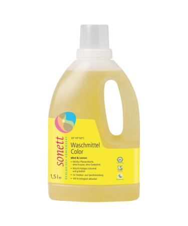 Sonett Organic Detergent Color Mint & Lemon 20-60C (6 x 1.50 l) 1.50 l (pack of 6)