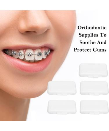 Braces Wax - Orthodontic Wax for Pain Relief | 25 Strips | 5-Pack Dental Wax for Braces - Buy Online on GoSupps.com
