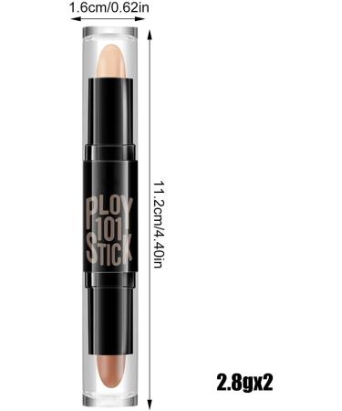 Veeteah Contouring Stick Double Ended Concealer Highlighter Stick Waterproof Contour Pencil Contour Cream & Highlighter Highlighting & Contour Stick for Women - Buy Online on GoSupps.com