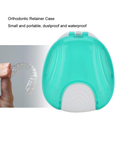 Kcabrtet Dental Retainer Case - Leak Proof Denture Holder with Lid Waterproof Travel Cup (Blue) - International Shipping Available - Buy Online on GoSupps.com