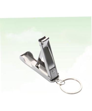 POPETPOP Stainless Steel Bottle Opener Folding Nail Clipper Key Chain Stainless Steel Stainless Steel Keychain - Buy Online on GoSupps.com
