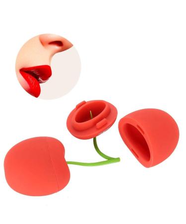 Lip Pump Device Silicone Portable Hot Cherry-Shaped Lip Plumping Enhancer Lip Enhancement Plumper Quick Device Beauty Tool