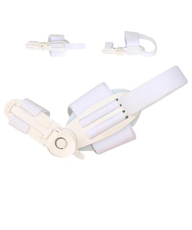 Bunion Corrector Toe Straightener Set | Adjustable Splints for Men & Women | Pain Relief with Silicone Pad | White - Buy Online on GoSupps.com