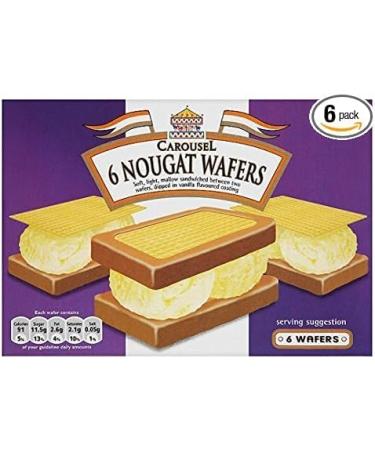 Carousel Nougat Wafers 6 Pack x 6 - Buy Online on GoSupps.com