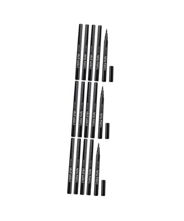 DOITOOL 15 pcs Eye Gel Makeup Pen Women Ladies Fast Eyeliner Liquid Waterproof Smudge-proof Tool Dry Black
