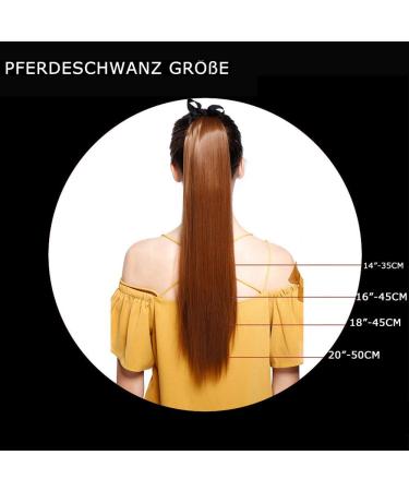 100% Remy Human Hair Dark Brown Clip In Ponytail Extensions - Sego Ponytail Braid Hair Piece 16 (45cm) - 80g - Buy Online on GoSupps.com