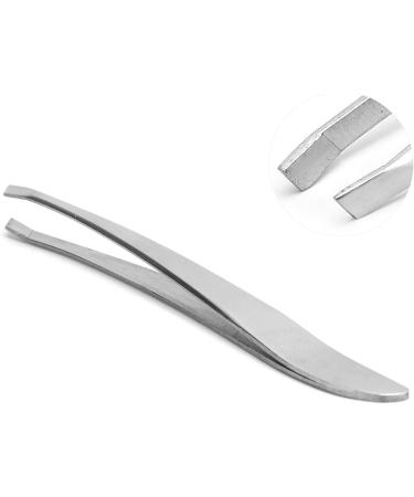 Premium Stainless Steel Eyebrow Tweezers - Comfortable Grip High Elasticity Durable & Precise Hair Removal - Buy Online on GoSupps.com