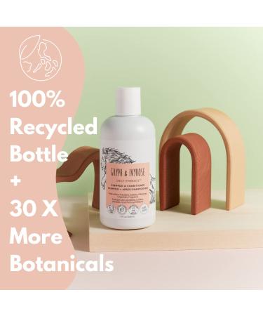 Gryph and IvyRose Daily Embrace 2-in-1 Shampoo & Conditioner - Sulfate & Paraben Free - Hydrating Goji Berry & Ginger 1-Pack - Buy Online on GoSupps.com