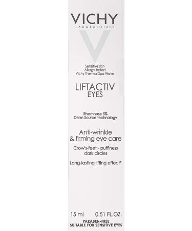 Vichy LiftActiv Supreme Anti Wrinkle Eye Cream 0.51 Fl Oz - Firming & Brightening with Caffeine - Ophthalmologist Tested - Buy Online on GoSupps.com