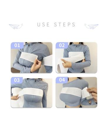 Breast Implant Stabilizer Band | Elastic Compression Strap for Augmentation & Sports | Chest Support Wrap (White - Buy Online on GoSupps.com