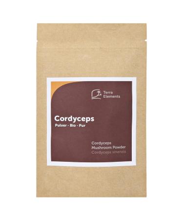 Terra Elements Cordyceps Organic Powder 100g I 100% Pure I Vegan I Raw Quality