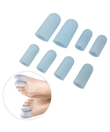 Toe Plugs & Hammer Toe Protectors - 4 Pairs of Silicone Cuffs for Pain Relief from Blisters & Calluses | Best International Shipping - Buy Online on GoSupps.com