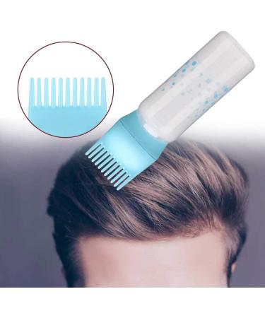 Serlium 160ml Hair Oil Applicator Bottle - Lightweight Root Comb for Scalp & Hair Treatment - Blue - Buy Online on GoSupps.com