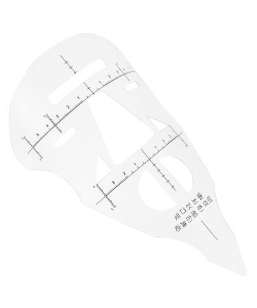 ABOOFAN 3 Pcs Manicure Tools Diy Eyebrow Ruler Microblading Eyebrow Ruler Template Eyebrow Trimming Tool Kit