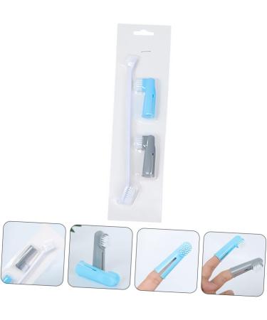 Beavorty 3pcs and Dog Cat Tools Tooth Plastic Brush Teeth Pet Professional Double-head 1 count (Pack of 1) Assorted Color - Buy Online on GoSupps.com