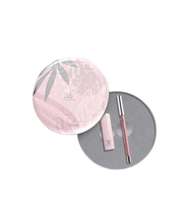 Kiss Collection Kit Natur Unique Pink and Silver Ialucollagen Lip Volume XXXL + Lipliner Nude Lip pencil with Hyaluronic Filling Spheres
