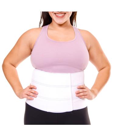 BraceAbility Plus Size Bariatric Abdominal Stomach Binder - XXL Belly Support Band, Big Mens or Womens Obesity Girdle Belt, Surgery Recovery Wrap, Tummy Waist Compression Hernia Treatment (2XL 9")